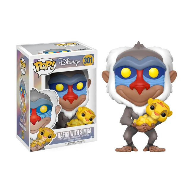Funko pop! disney - el rey león - rafiki con baby simba Hover Image