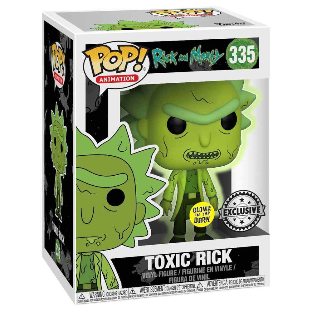 Funko pop! rick y morty - toxic rick (brilla en la oscuridad) exclusivo