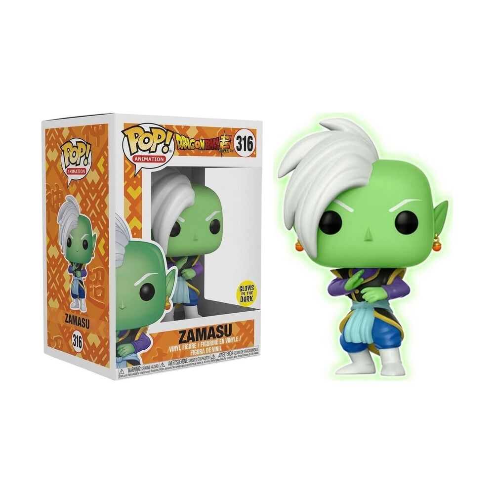 Funko pop! dragon ball super - zamasu (brilla en la oscuridad) exclusivo