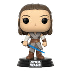 Funko pop! star wars episodio viii: the last jedi - rey con sable laser azul
