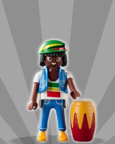 Playmobil 5243-2 sobre sorpresa serie 3 nios - bob marley