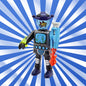 Robot de combate - playmobil - sobre sorpresa serie 27 nios