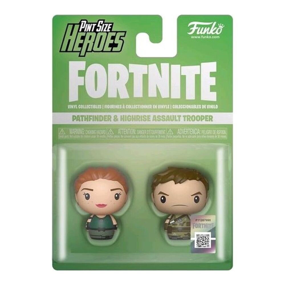 Funko pop! pint size heroes - pack: fortnite figuras pathfinder y highrise assault trooper