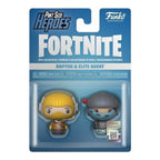 Funko pop! pint size heroes - pack: fortnite figuras raptor y elite agent