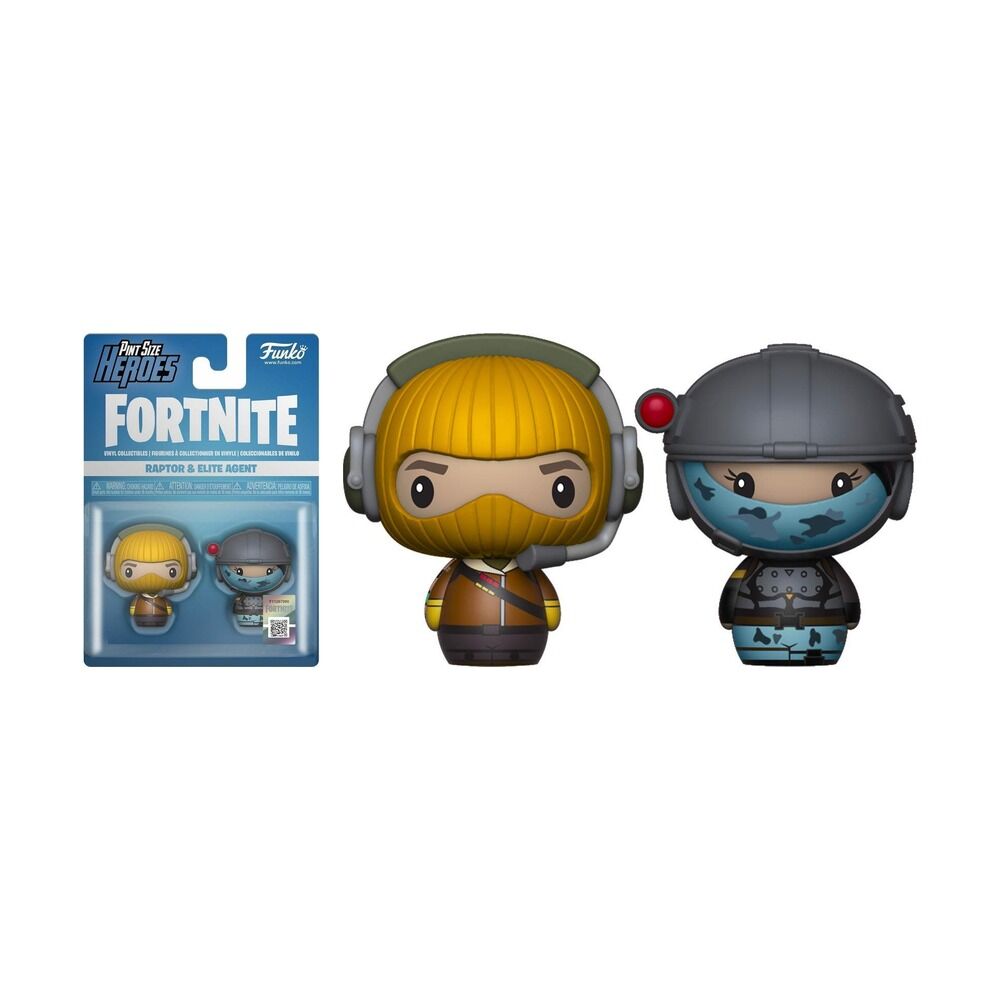 Funko pop! pint size heroes - pack: fortnite figuras raptor y elite agent