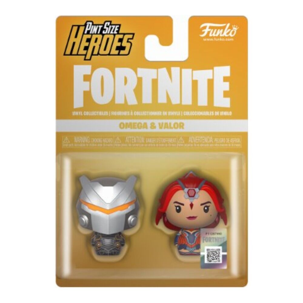 Funko pop! pint size heroes - pack fortnite figuras omega y valor
