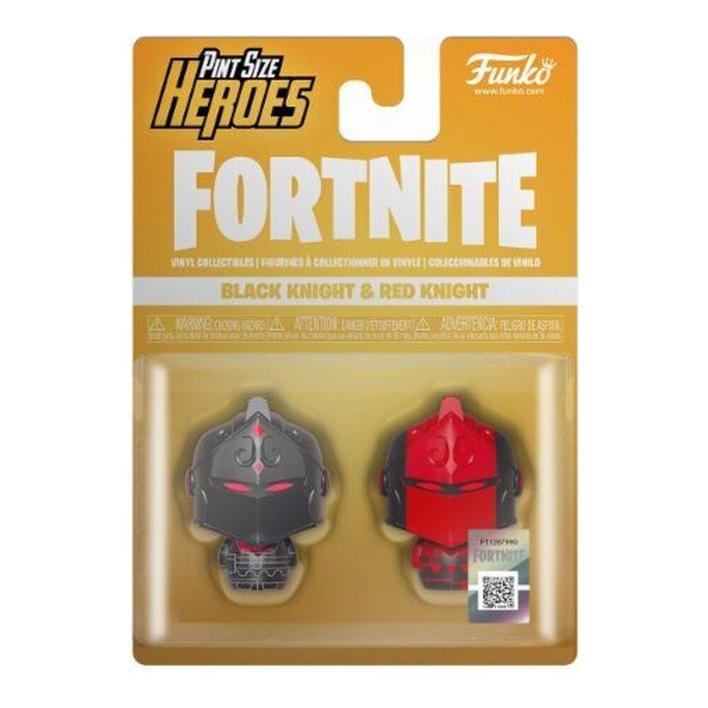 Pint size heroes 2-pack: fortnite - figuras black knight y red knight