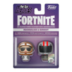 Funko pop! pint size heroes - pack: fortnite - figuras moonwalker y burnout