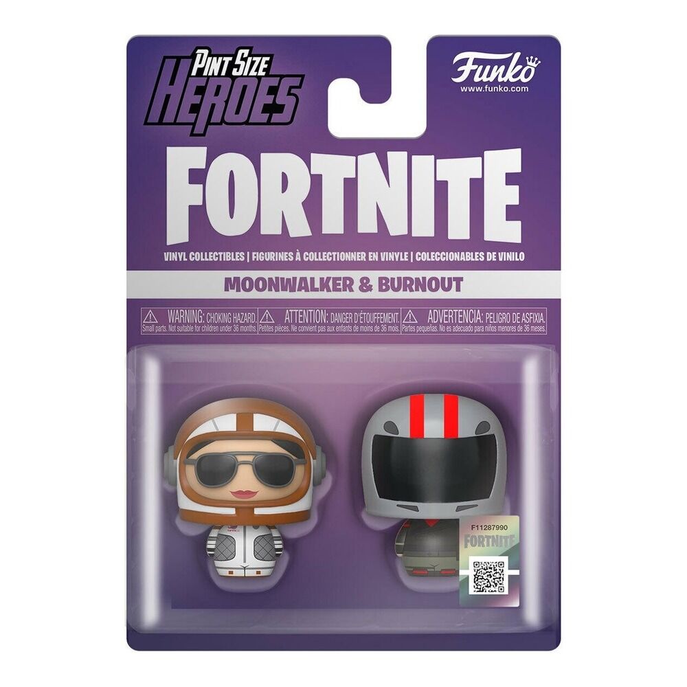 Funko pop! pint size heroes - pack: fortnite - figuras moonwalker y burnout