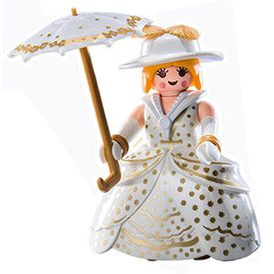 Dama victoriana - playmobil - sobre sorpresa serie 12 chicas