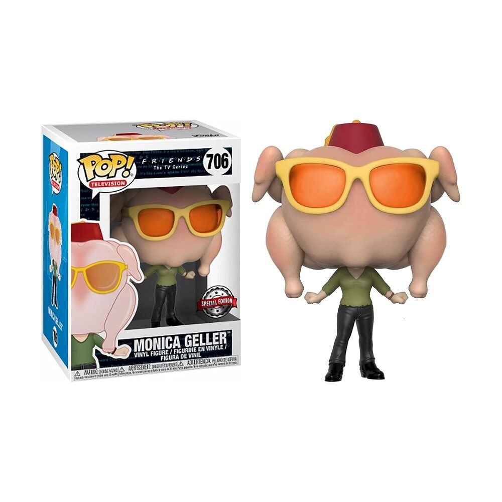 Funko pop! friends - figura monica con pavo exclusivo