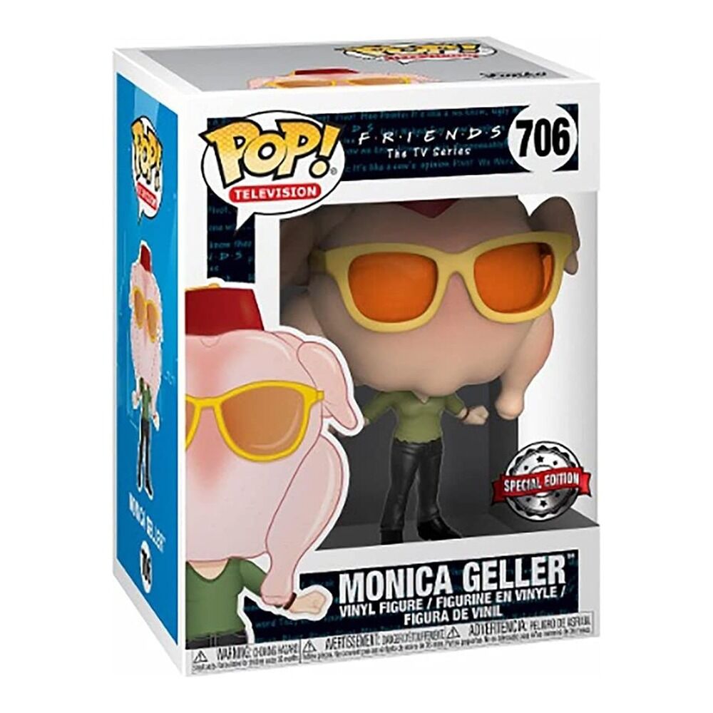 Funko pop! friends - figura monica con pavo exclusivo