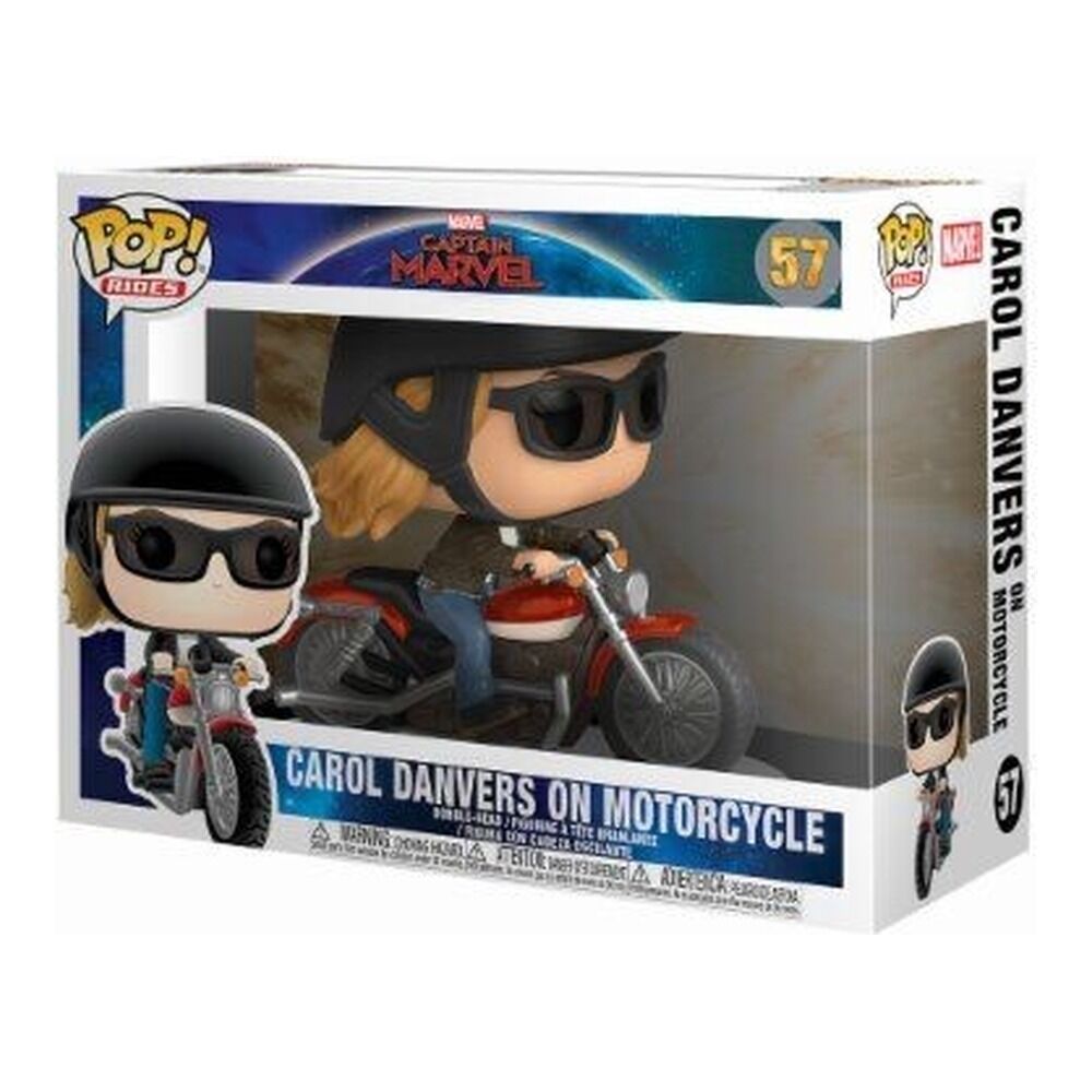Funko pop! apitana marvel - carol danvers en motocicleta