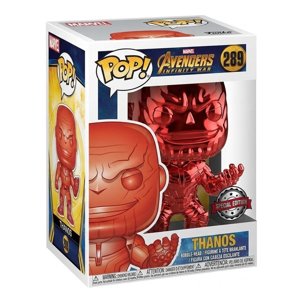 Funko pop! marvel vengadores: infinity war - thanos cromado rojo