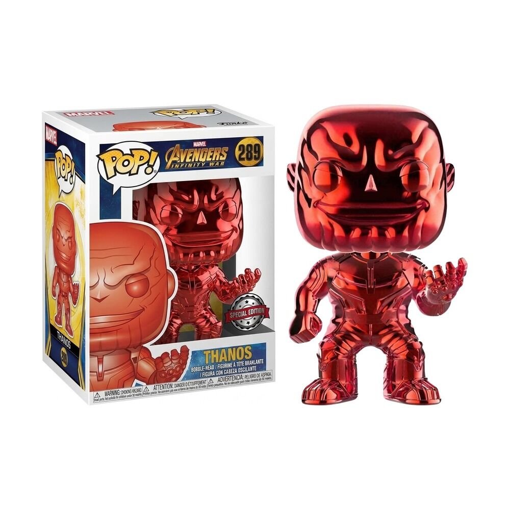 Funko pop! marvel vengadores: infinity war - thanos cromado rojo