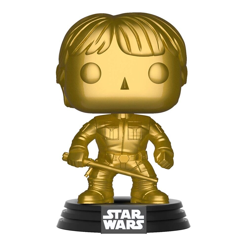 Funko pop! star wars - luke skywalker (dorado metalico) - edicion especial
