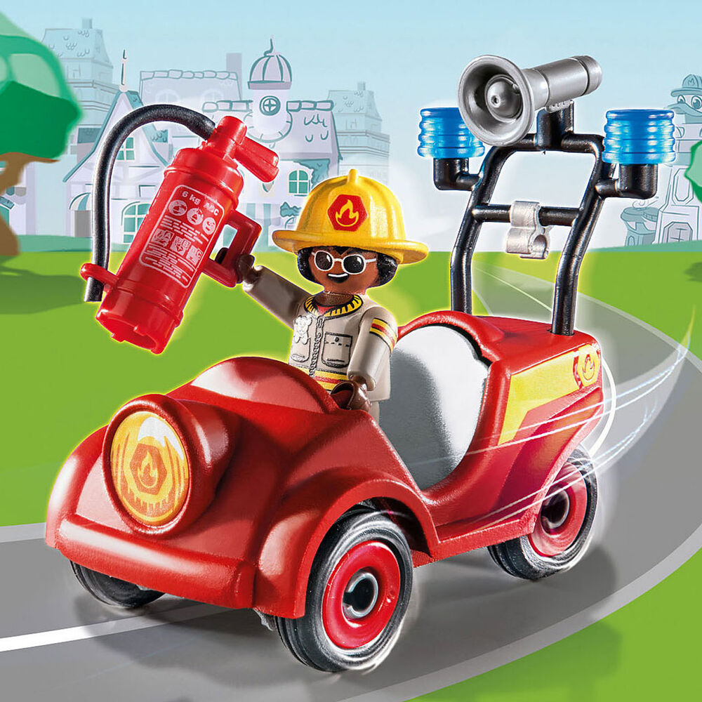 Playmobil - duck on call: mini-coche de bomberos