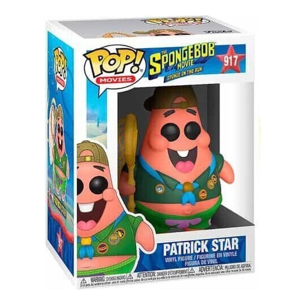 Funko pop! bob esponja: un héroe al rescate - patricio con equipo de acampada