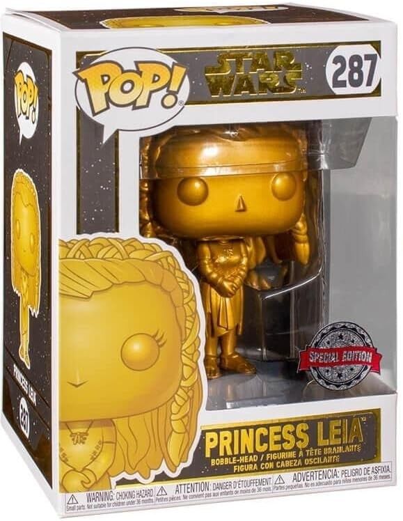 Funko pop! star wars - princesa leia (dorado) exclusivo