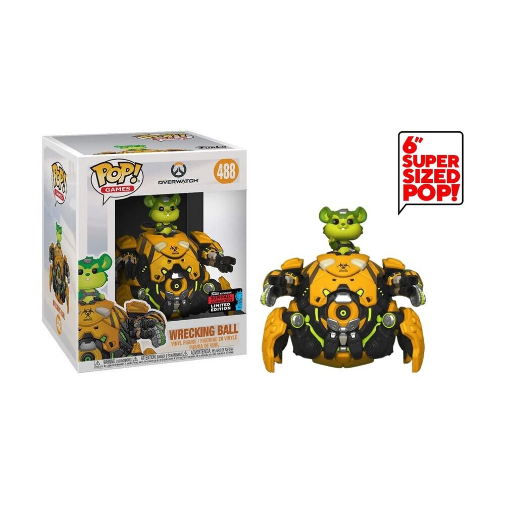 Funko pop! overwatch - wrecking ball 15 cm exclusivo nycc19