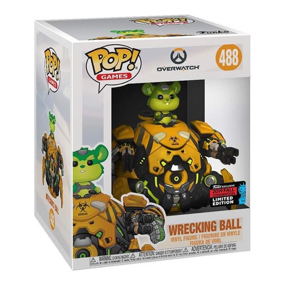 Funko pop! overwatch - wrecking ball 15 cm exclusivo nycc19