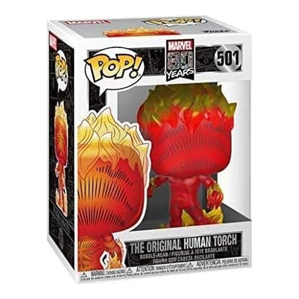 Funko pop! marvel 80 aniversario - human torch (primera aparición)
