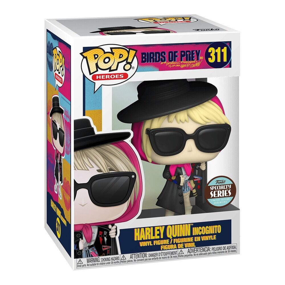 Funko pop! dc aves de presa - harley quinn (incógnito) exclusivo