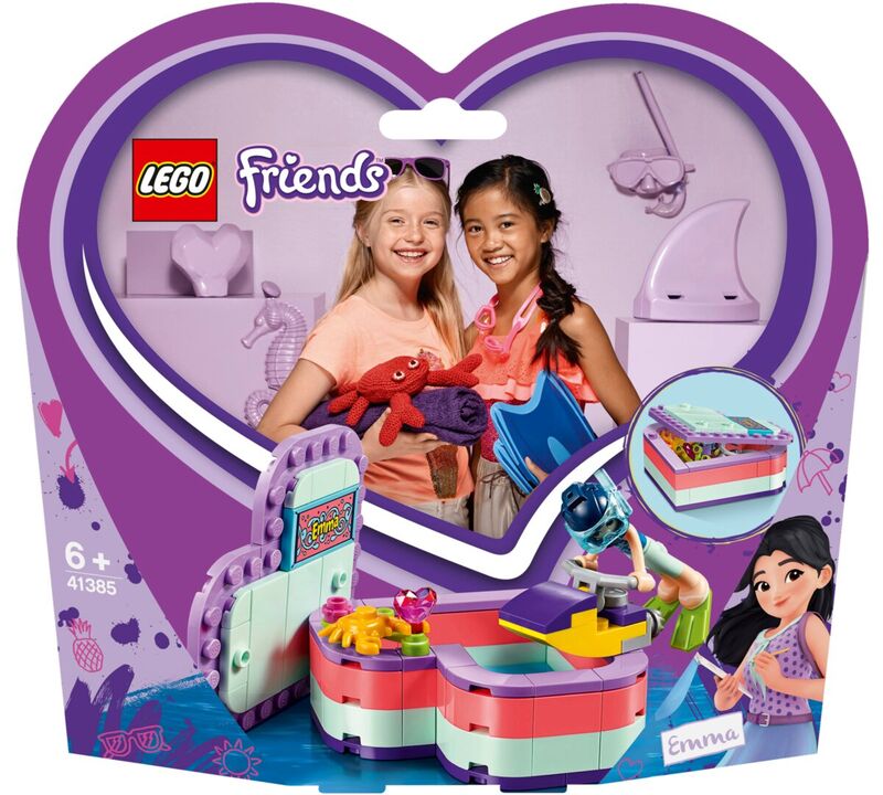 41385 caja corazón de verano de emma lego  friends