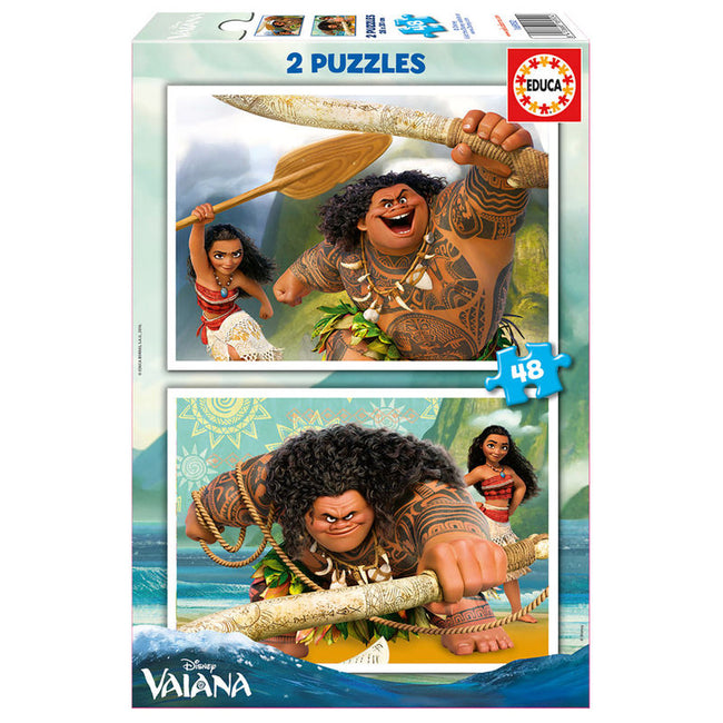 Puzzle Vaiana Disney 2x48pz Hover Image