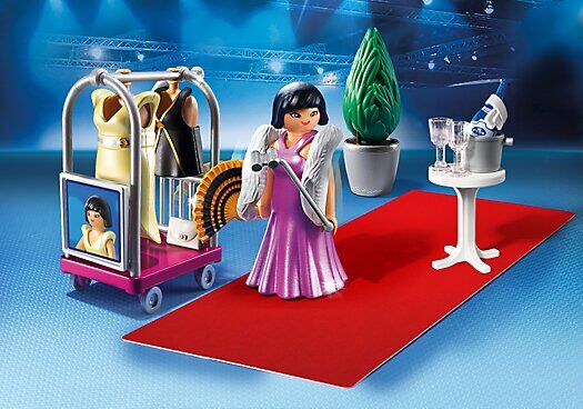 Playmobil - famosa en la alfombra roja