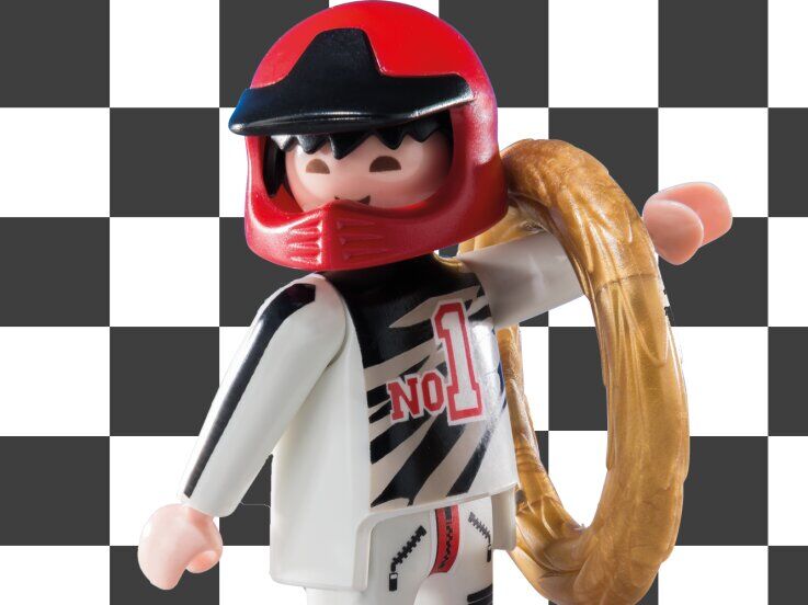Campeón de carreras - playmobil - sobre sorpresa serie 10 chicos