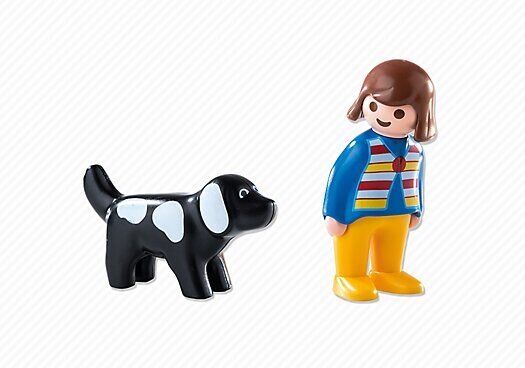 Playmobil - 1.2.3. mujer con perro