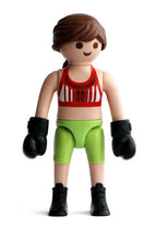 Boxeadora - playmobil - sobre sorpresa serie 15 chicas