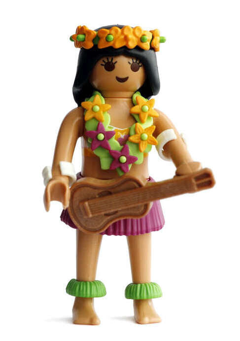 Hawaiana - playmobil - sobre sorpresa serie 15 chicas