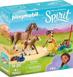 Playmobil 70122 pru con caballo y potro