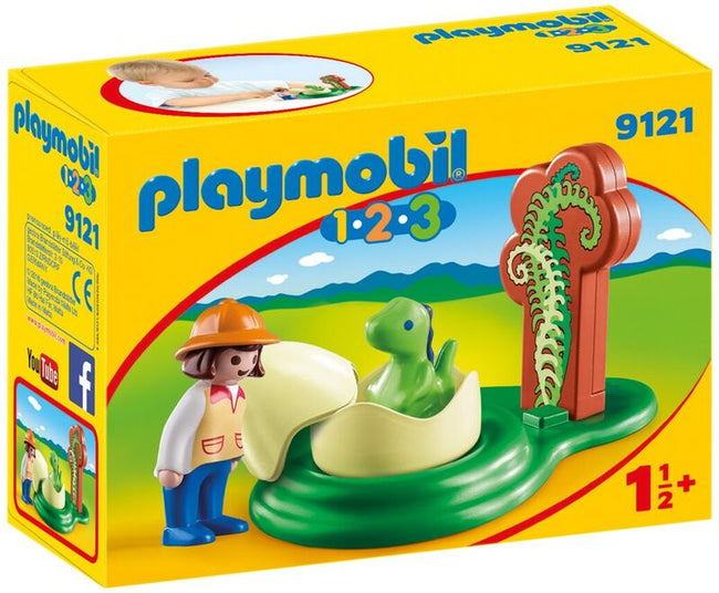 Playmobil 1.2.3. - huevo de dinosaurio Hover Image