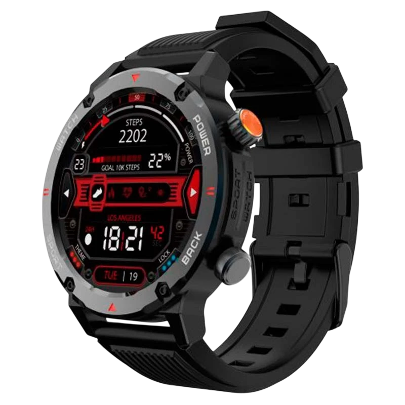 Imiki D2 Negro 1,43 pulgadas AMOLED GPS 30 días +100 deportes 2ATM Smartwatch