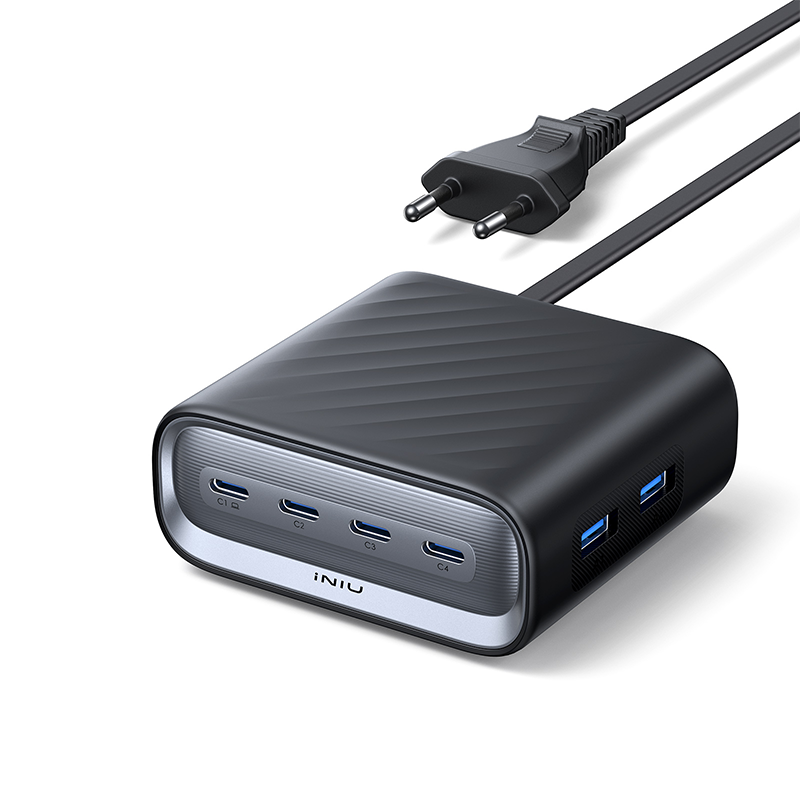 Iniu Cargador Desktop Charging Station 130W 4Usb-C+ 2Usb-A