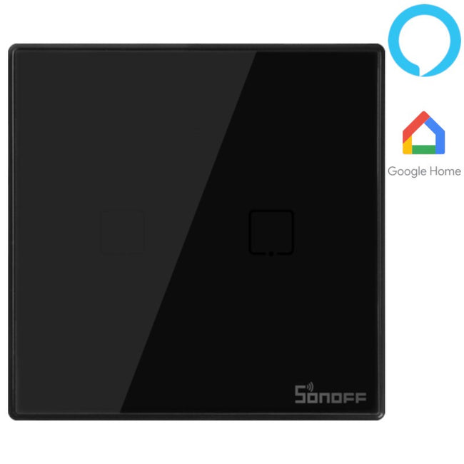 Interruptor Táctil Sonoff T3 2C WiFi Compatible con los Sistemas Inteligentes de Amazon Alexa, Google Assistant e IFTT Hover Image