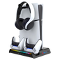 iPega P5S006H Multifunctional Charging RGB Stand with Cooling for PS5 Slim Black