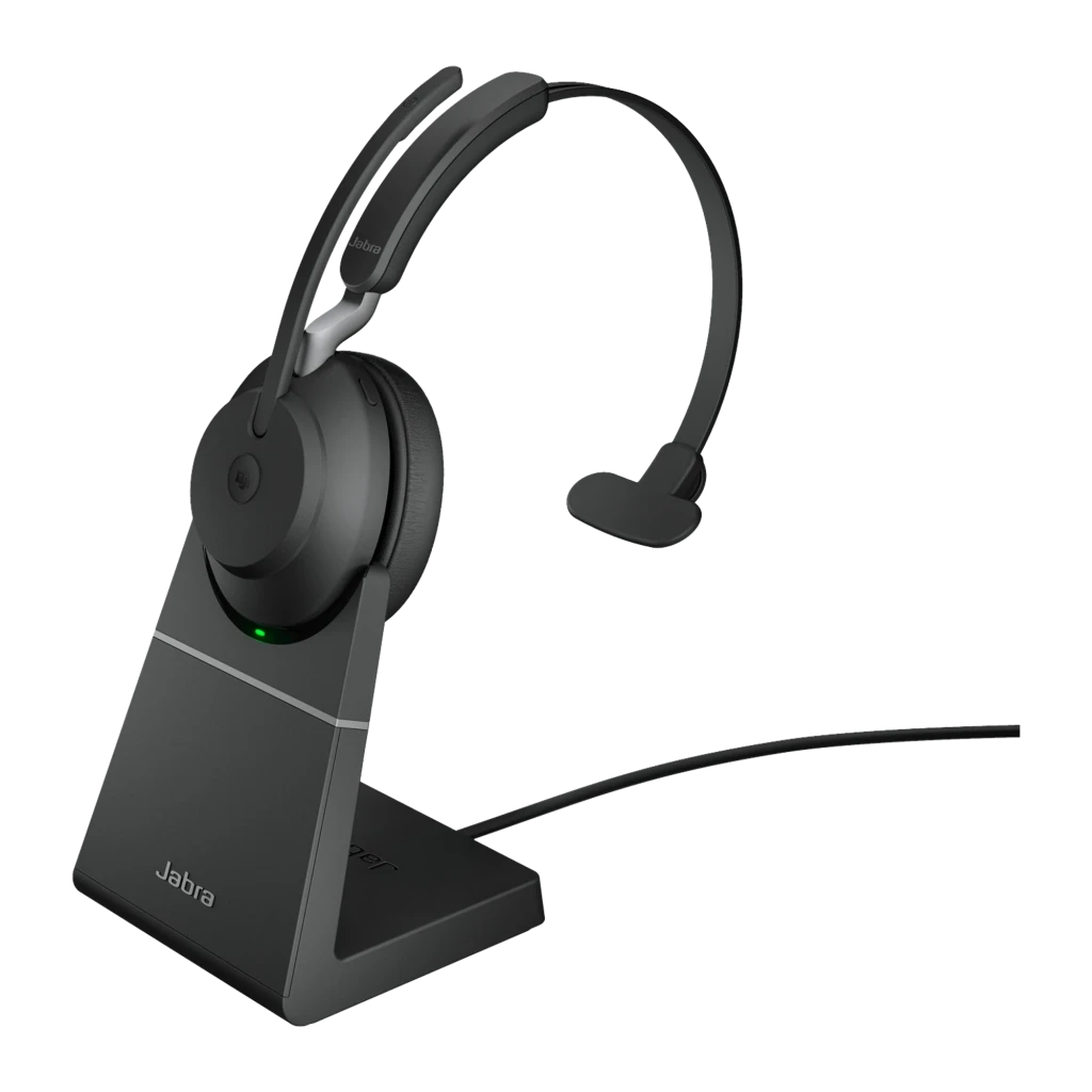 Jabra Evolve2 65 Mono MS + Ladestation + Link 380a, schwarz