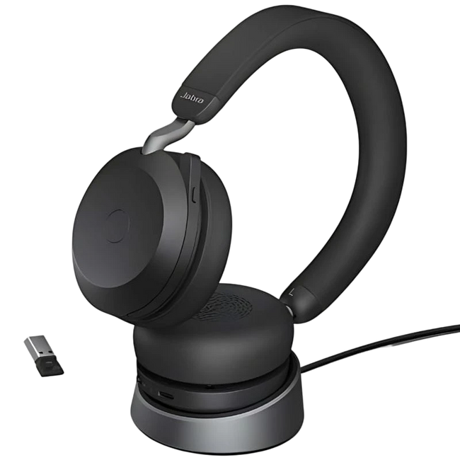 Jabra Evolve2 75 Bluetooth Negro - Auriculares Inalámbricos Hover Image