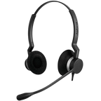 Jabra Biz 2300 Duo USB-A UC Negro