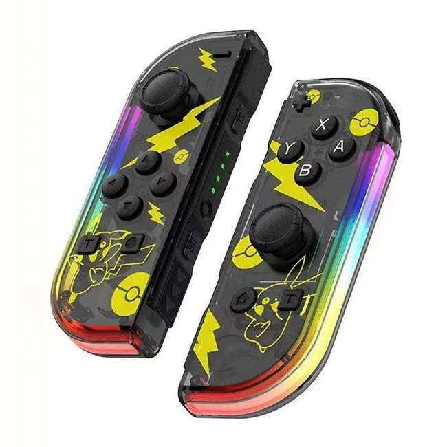 Mando J-C Set Izq/Dcha Transparente/Amarillo con RGB Hover Image