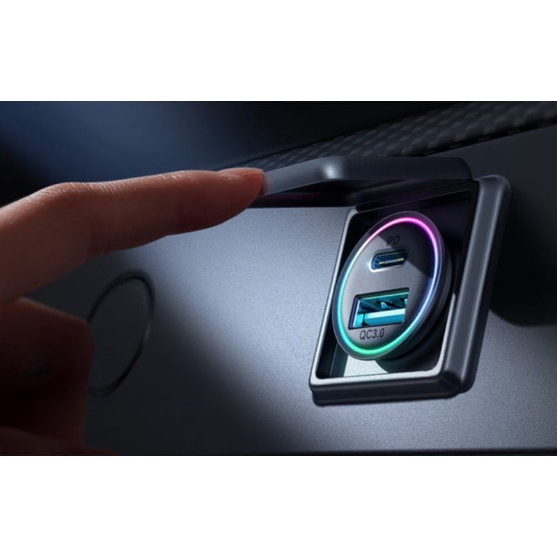 Joyroom JR-CCN04 60W USB-A y USB Tipo C - Cargador de coche