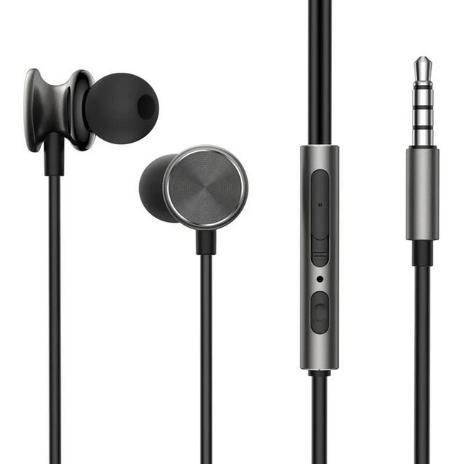 Joyroom JR-EW03 Jack 3.5mm Gris Oscuro Hover Image