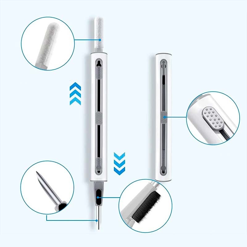 Kit de Limpieza Multifunción de Auriculares Smartphones y Tablets 2Gen Negro