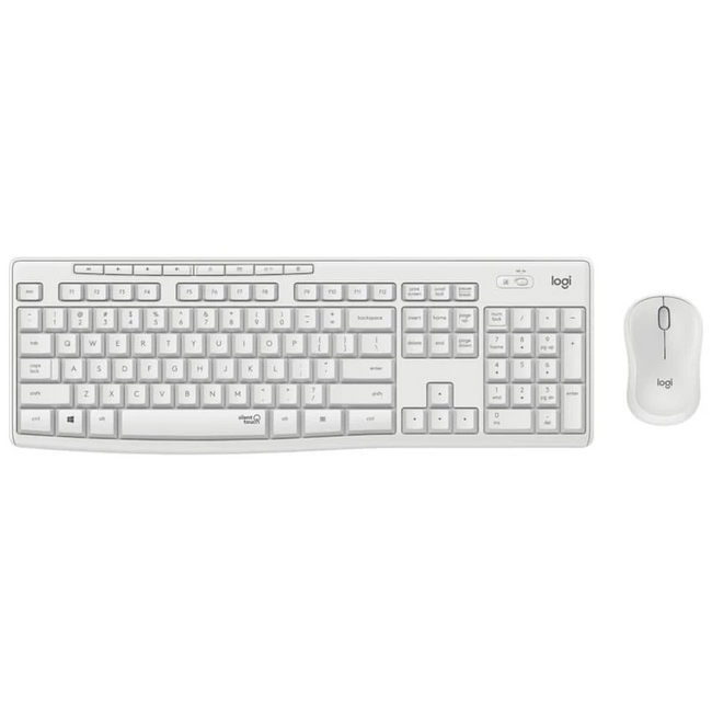 Teclado + Ratón inalámbricos Logitech MK295 Blanco Hover Image