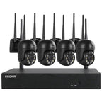 Kit videovigilancia IP Escam WNK614 Wifi 3MP 4 Cámaras de Seguridad