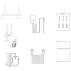 Kit videovigilancia IP Escam WNK614 Wifi 3MP 4 Cámaras de Seguridad
